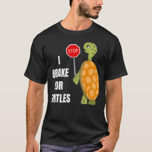 Niedliche Bremse für Schildkrötendesign T-Shirt
