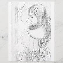 Niedliche Bride Girl-Farbseite