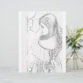 Niedliche Bride Girl-Farbseite (Stehend Vorderseite)