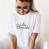 Niedliche Bridesmaid Script Wedding Party T-Shirt