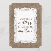 Niedliche Bridesmaid / Vorschlag für eine Trauzeug