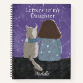 Niedliche Briefe an meine Tochter Keepsake Notizblock (Vorderseite)