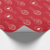Niedliche Briefe an Weihnachten Geschenkpapier (Ecke)
