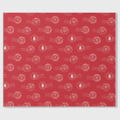 Niedliche Briefe an Weihnachten Geschenkpapier (Flach)