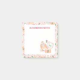 Niedliche Briefe an Weihnachten und Weihnachtsmust Post-it Klebezettel