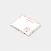 Niedliche Briefe an Weihnachten und Weihnachtsmust Post-it Klebezettel (angewinkelt)