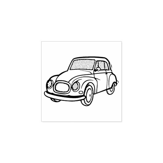 Niedliche Briefmarke für Kleinwagen Gummistempel (Prägung)