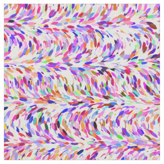 Niedliche Bright Summer Colors Paint Spritzer Must Stoff (Nahaufnahme)