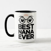Niedliche Brillen-Großmutter - beste Tasse Nanas (Links)