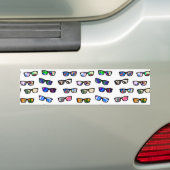 Niedliche Brillenmuster Autoaufkleber (Auf Auto)