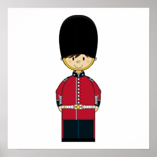 Niedliche britische Royal Garde Leinwand Poster