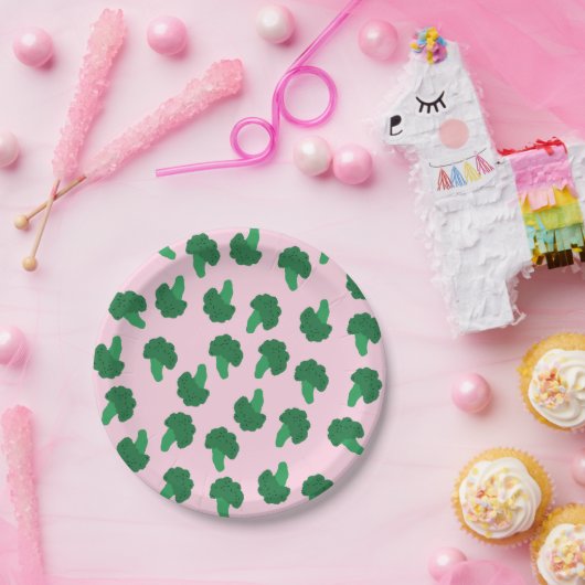 Niedliche Broccoli Paper-Teller Pappteller (Party)