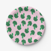Niedliche Broccoli Paper-Teller Pappteller (Vorderseite)
