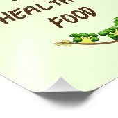 Niedliche Brokkoli Fotodruck (Ecke)