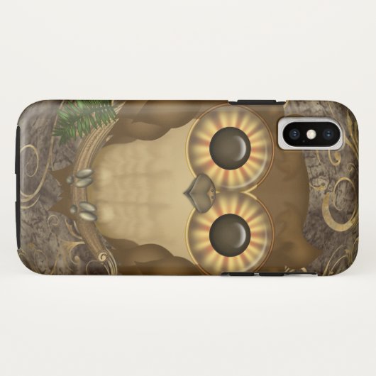 Niedliche Brown-Eule Case-Mate iPhone Hülle (Rückseite (Horizontal))