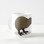 Niedliche Brown-Kiwi von Neuseeland Kaffeetasse (Vorderseite Links)