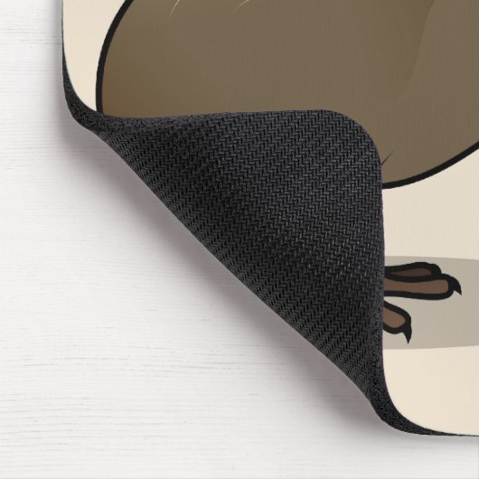 Niedliche Brown-Kiwi von Neuseeland Mousepad (Ecke)