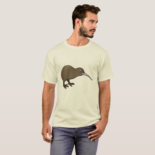 Niedliche Brown-Kiwi von Neuseeland T-Shirt (Vorne ganz)