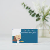 Niedliche brünette visitenkarte (Stehend Vorderseite)