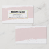 NIEDLICHE BRUSH STROKE Stilvoll gestrichenes, blas Visitenkarte (Vorne/Hinten)