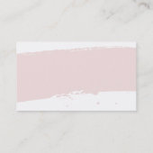 NIEDLICHE BRUSH STROKE Stilvoll gestrichenes, blas Visitenkarte (Rückseite)