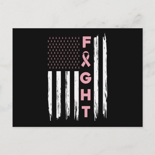 Niedliche Brustkrebs-Bewusstseinsfreunde im Kampf  Postkarte (Vorderseite)