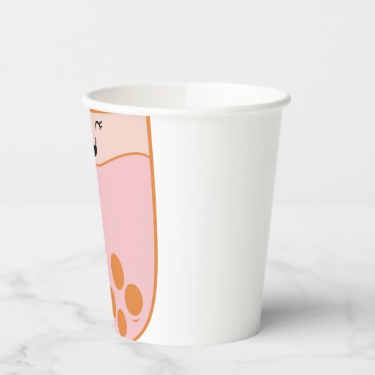 Niedliche Bubble Tea Boba Pappbecher (Links)