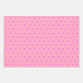 Niedliche Bubblegum Pink Lilac Liebe Herzchen Vale Geschenkpapier Set (Vorderseite 2)