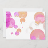 Niedliche Bubbles Chalkboard Girl Foto Dankeskarte (Rückseite)