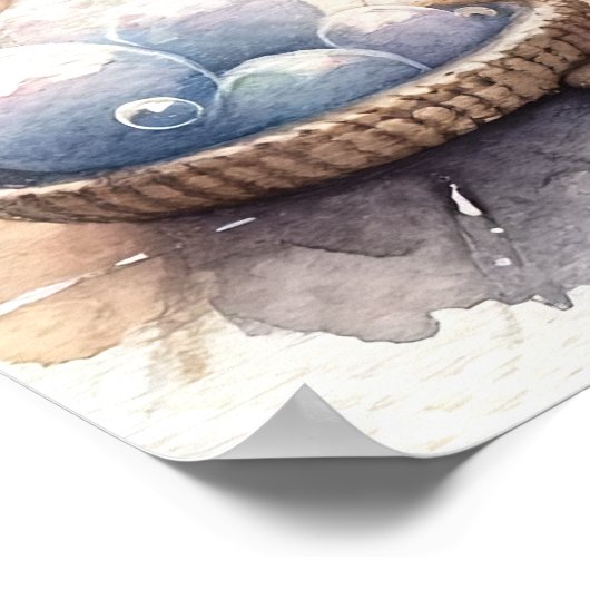 Niedliche Bubbly Kitt Bath Time Poster (Ecke)