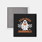 Niedliche Bücher Ghost Read more Books Fun Teacher Magnet (Vorderseite/Rückseite)