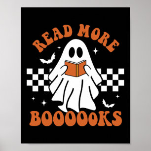 Niedliche Bücher Ghost Read more Books Fun Teacher Poster
