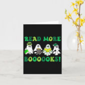 Niedliche Bücher Ghost Read more Bücher Funny Teac Karte (Gelbe Blume)