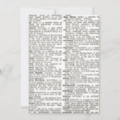 Niedliche Bücher und Brunch-Party Einladung (Rückseite)