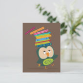 Niedliche Buchhu Postkarte (Stehend Vorderseite)