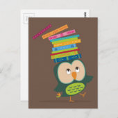 Niedliche Buchhu Postkarte (Vorne/Hinten)