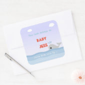 Niedliche Buchplatte Quadratischer Aufkleber (Umschlag)