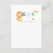 Niedliche Buchungsanfrage für Holz Begleitkarte (Rückseite)