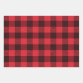 Niedliche Büffel-karierte Wrapping Paper Sheets Geschenkpapier Set (Vorderseite 3)