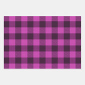 Niedliche Büffel-karierte Wrapping Paper Sheets Geschenkpapier Set (Vorderseite 2)