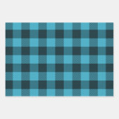 Niedliche Büffel-karierte Wrapping Paper Sheets Geschenkpapier Set (Vorderseite)