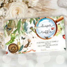 Niedliche Bug & Raupe Kinderdusche Begleitkarte