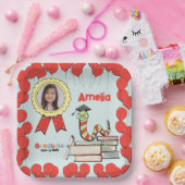 Niedliche Bugattentafel mit Foto Pappteller (Party)