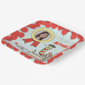 Niedliche Bugattentafel mit Foto Pappteller (Gewinkelt)