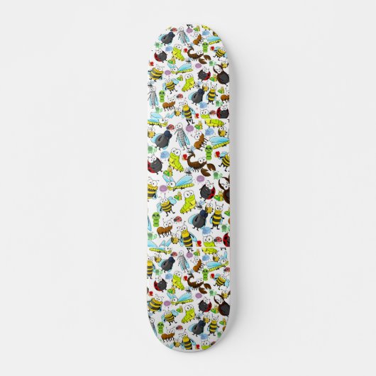 Niedliche Bugs und Insekten Skateboard (Vorne)