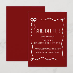 niedliche Bugschleife, Minimalistische Schwarz-Wei Save The Date