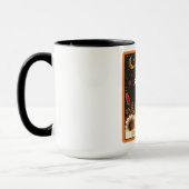 Niedliche Bull Terrier Dog Tarot Card Tasse (Links)