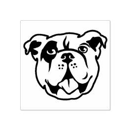 Niedliche Bulldog-Briefmarke Gummistempel