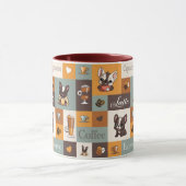 Niedliche Bulldog-Kaffee-Liebe Tasse (Zentrum)