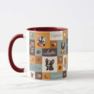 Niedliche Bulldog-Kaffee-Liebe Tasse
